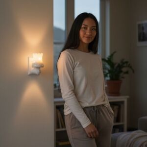 Scentsy Snow Day Plug-In Wax Warmer Holiday Snowflake Night Light Retired Rare